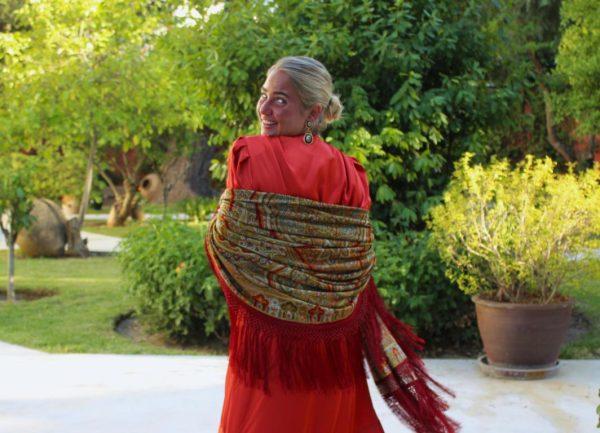 Mantón Chal en punto de seda de Cashmere (M043) - Imagen 38