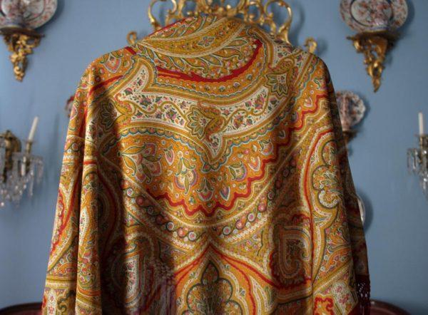 Mantón Chal en punto de seda de Cashmere (M043) - Imagen 7