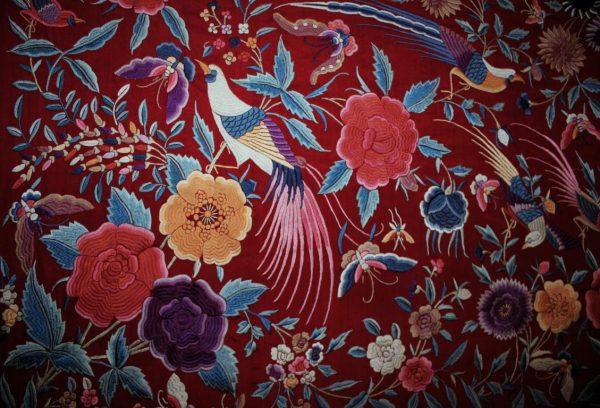 Mantón Manila de Flores y Aves (M063) - Imagen 19