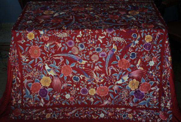 Mantón Manila de Flores y Aves (M063) - Imagen 23