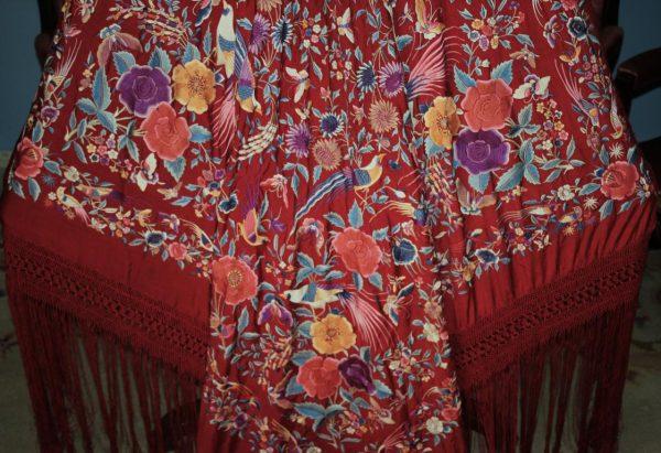 Mantón Manila de Flores y Aves (M063) - Imagen 30