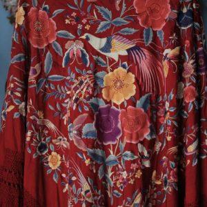 Mantón Manila de Flores y Aves (M063)