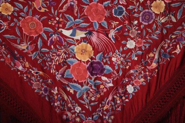 Mantón Manila de Flores y Aves (M063) - Imagen 34