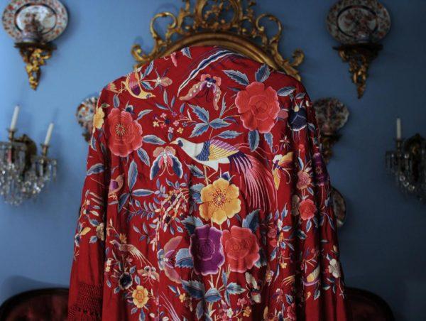 Mantón Manila de Flores y Aves (M063) - Imagen 7