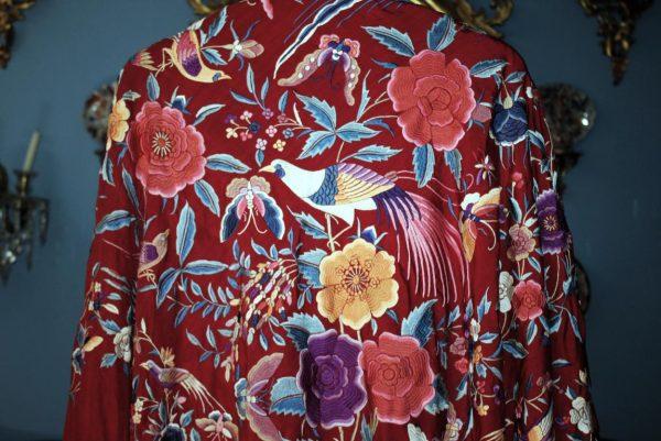 Mantón Manila de Flores y Aves (M063) - Imagen 8