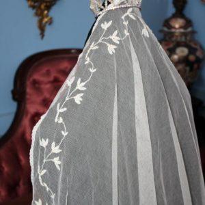 Velo de novia ribeteado de encaje princesa (MN174)