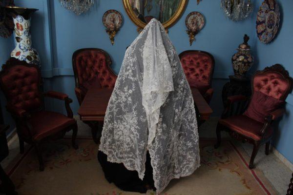 Mantilla Velo de encaje de Bruselas (MN208) - Imagen 2