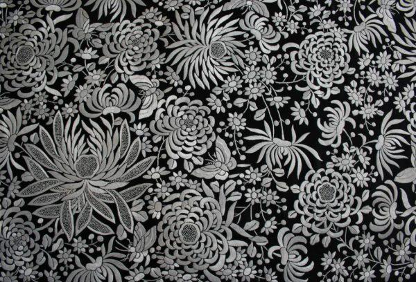 Mantón de Manila Negro y Blanco (M171) - Imagen 30
