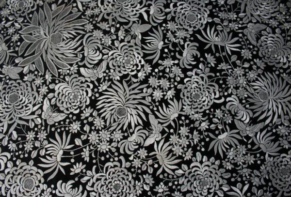 Mantón de Manila Negro y Blanco (M171) - Imagen 31